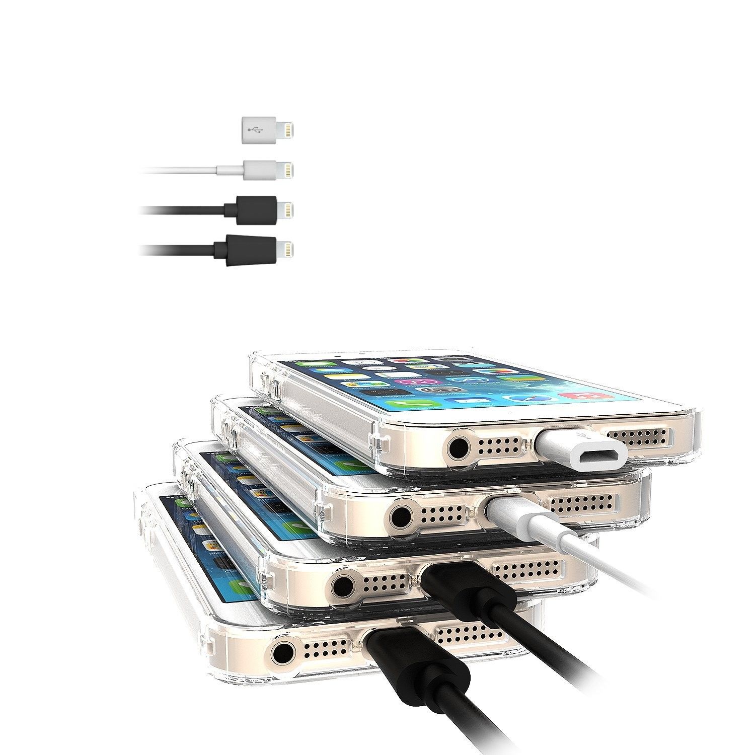 Kryt Ringke "Fusion" pro iPhone SE / 5 / 5S - crystal view