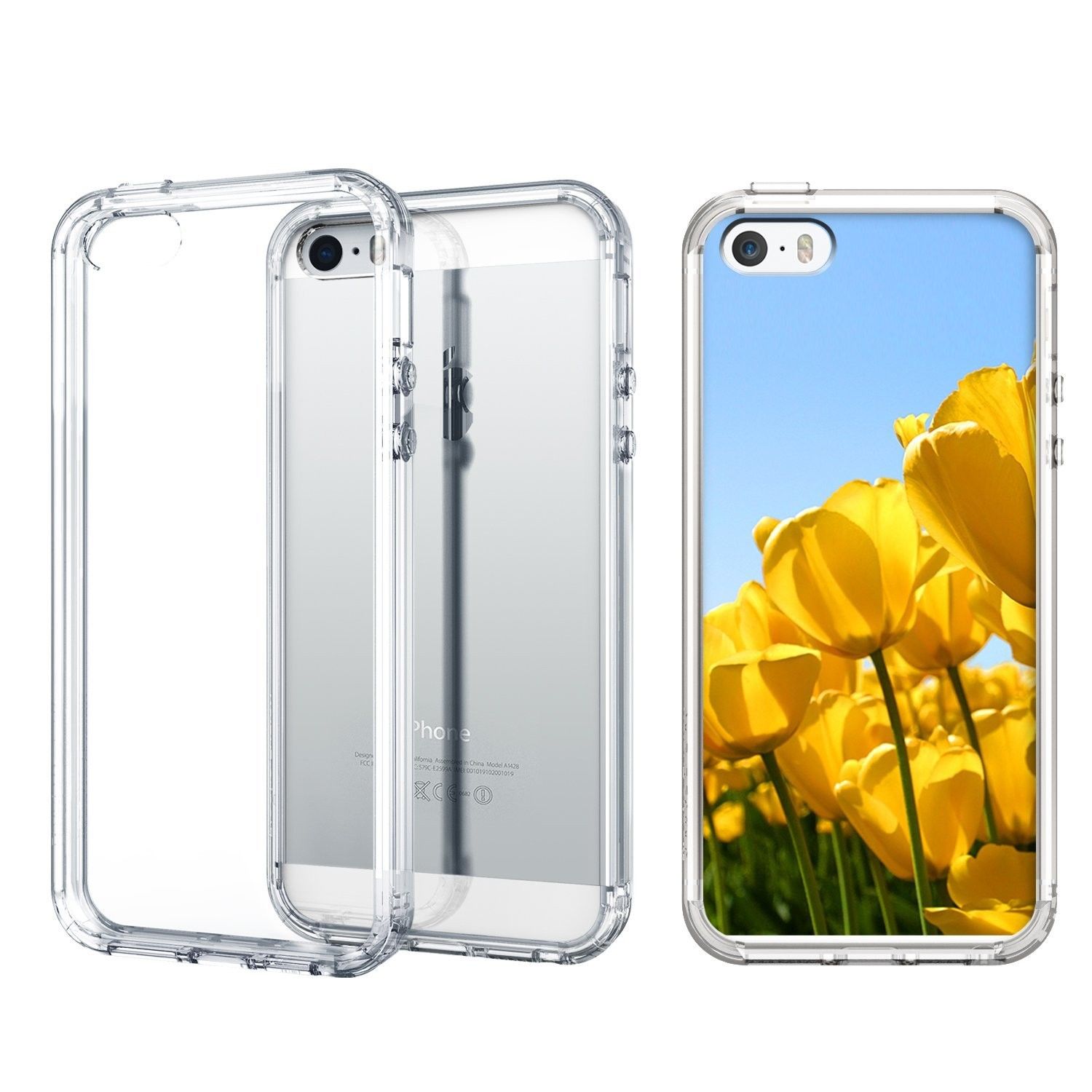 Kryt Ringke "Fusion" pro iPhone SE / 5 / 5S - crystal view