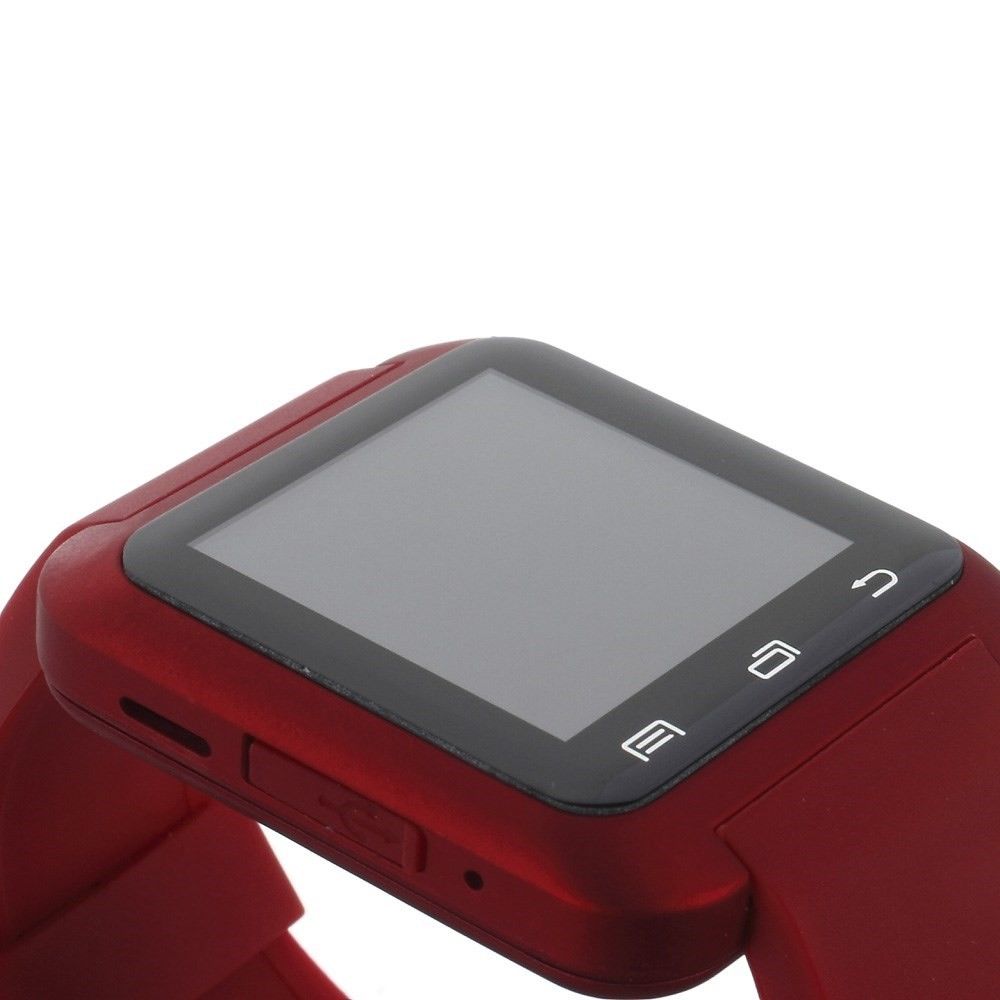 Chytré bluetooth hodinky „U-Tech“ pro zařízení android - červené barvě