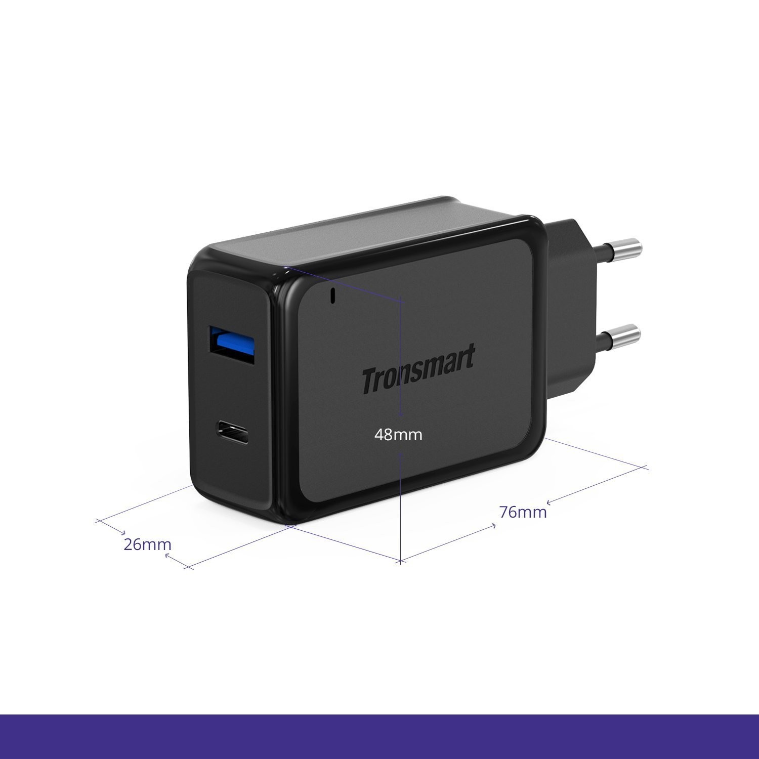 Nabíječka Tronsmart Quick Charge 3.0 s USB a USB-C porty