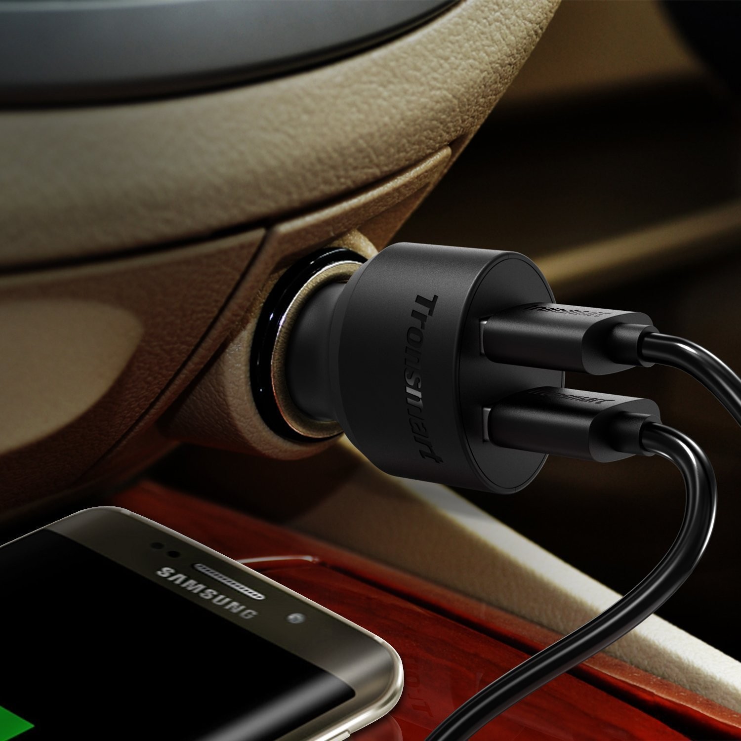 Špičková 2portová autonabíječka Tronsmart Quick Charge 3.0