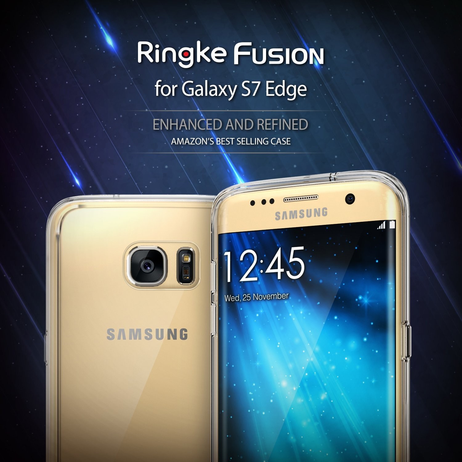 Kryt Ringke "Fusion" pro Samsung Galaxy S7 Edge - rose gold