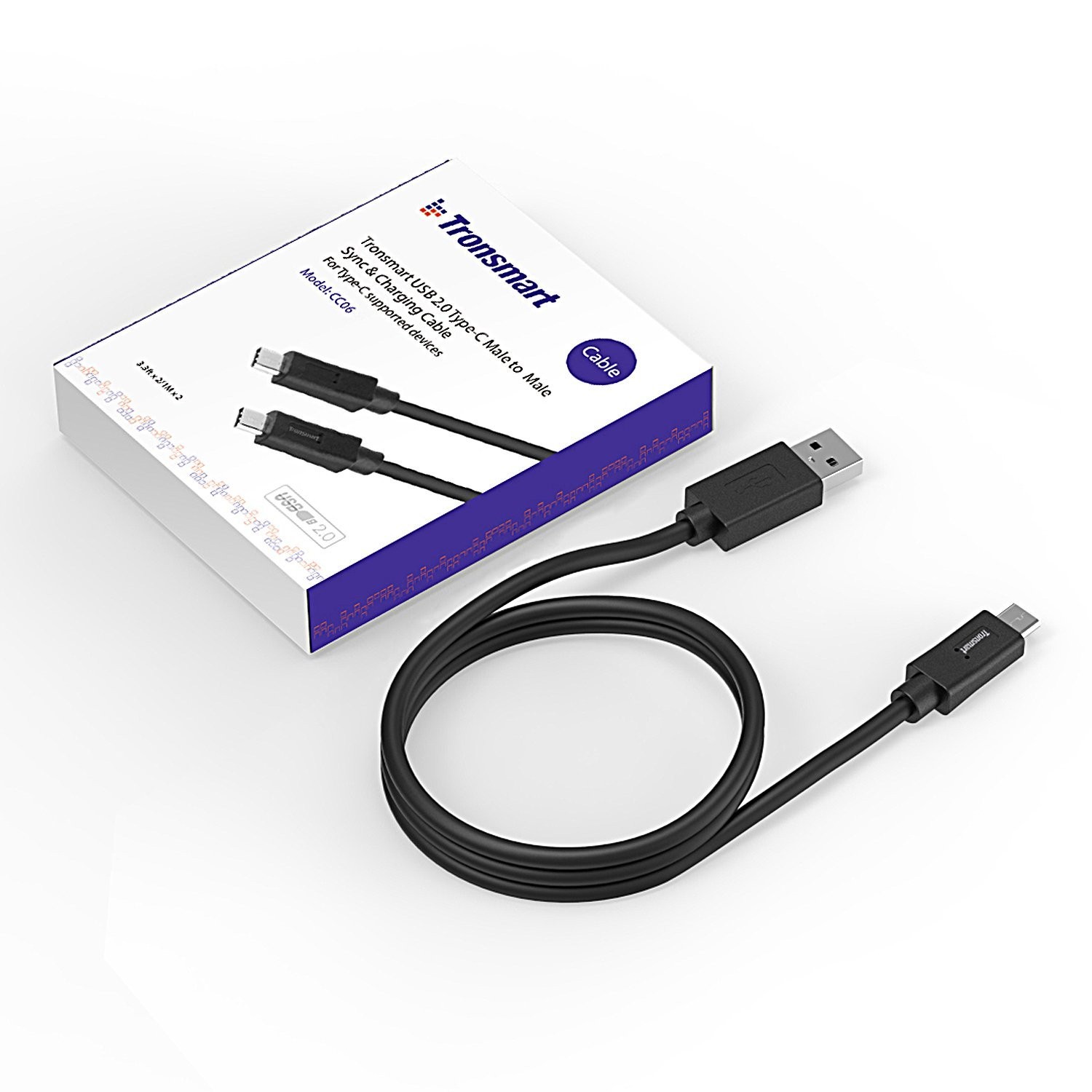 USB-C na USB-C kabel Quick Charge 3.0 Tronsmart - 1 m