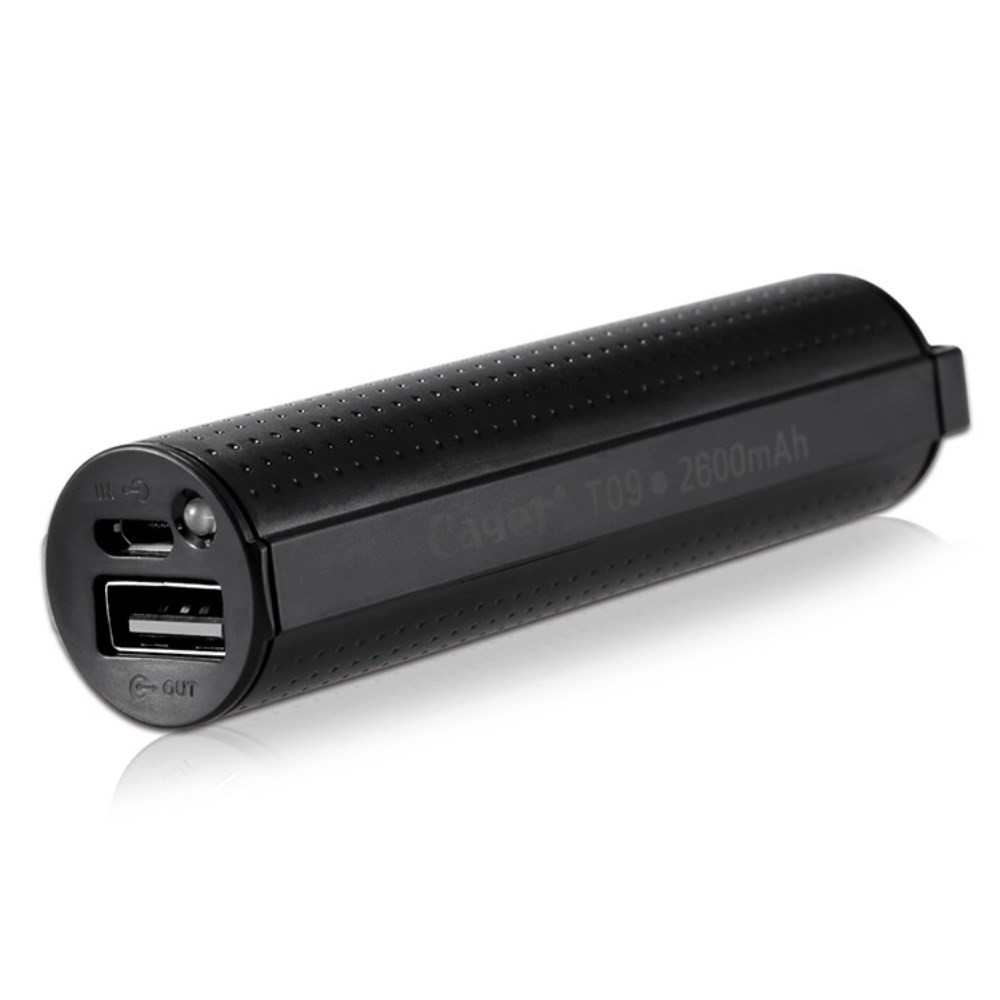 Power bank "Oval“ – 2 600 mAh – černá