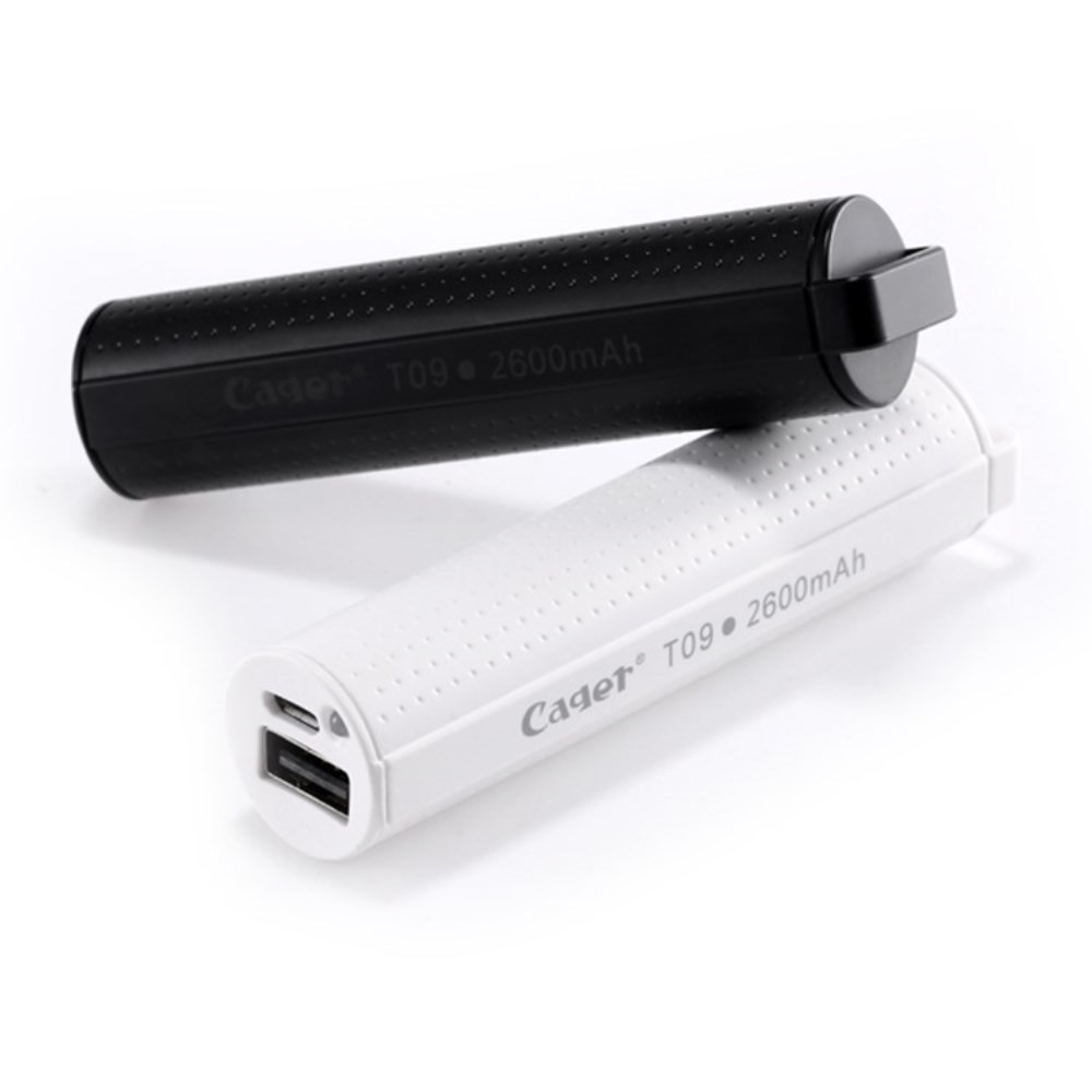 Power bank "Oval“ – 2 600 mAh – černá