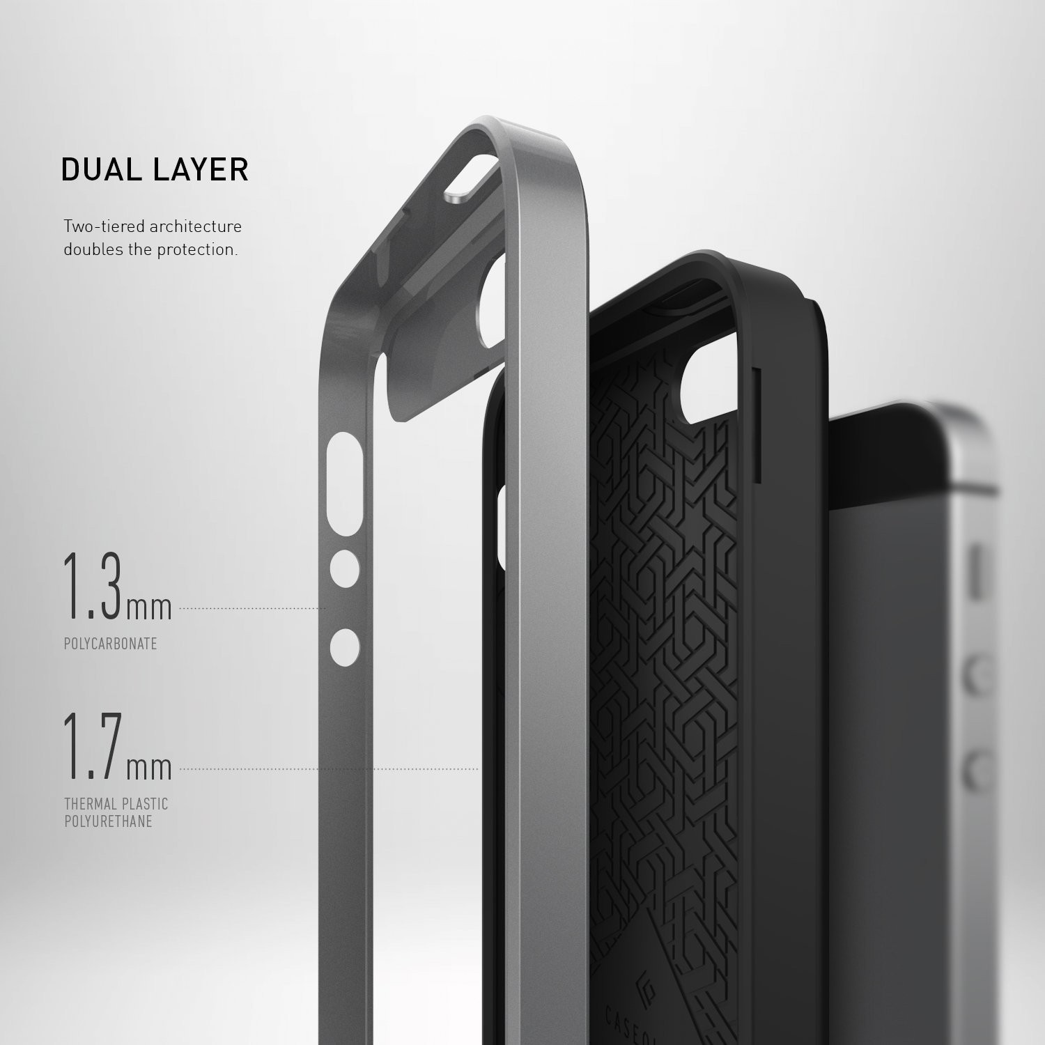 Kryt Caseology Wavelength Series New pro iPhone SE / 5 / 5S - black