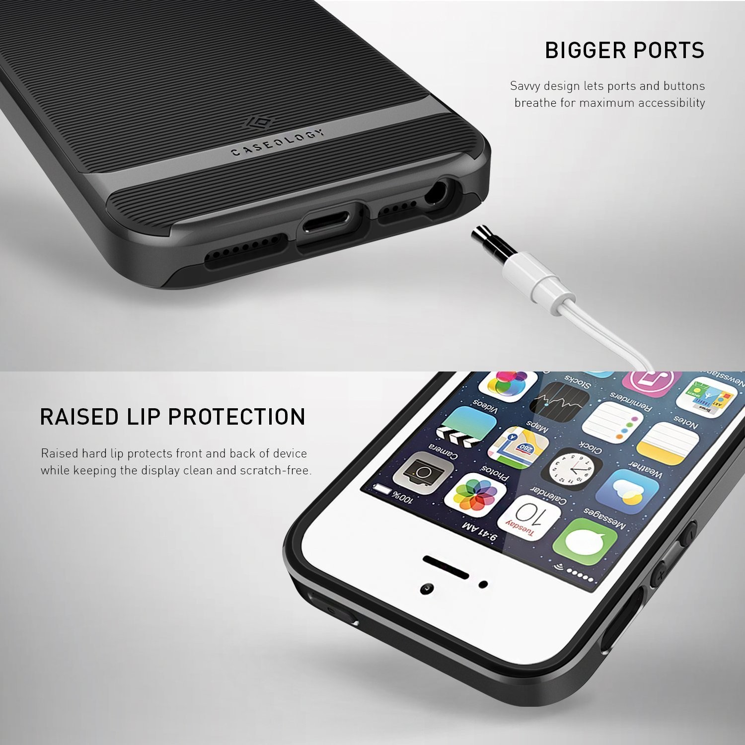 Kryt Caseology Wavelength Series New pro iPhone SE / 5 / 5S - black