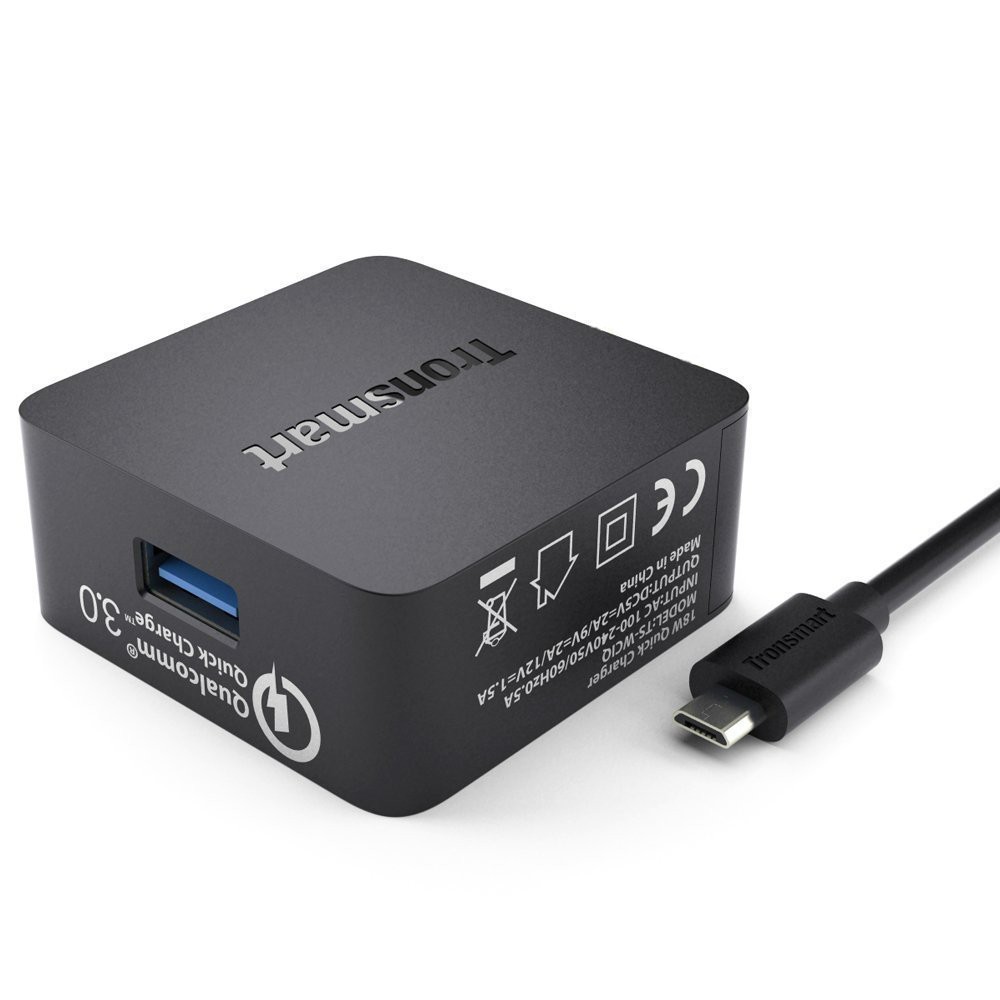 Premium nabíječka Tronsmart Quick Charge 3.0 s mikro USB kabelem