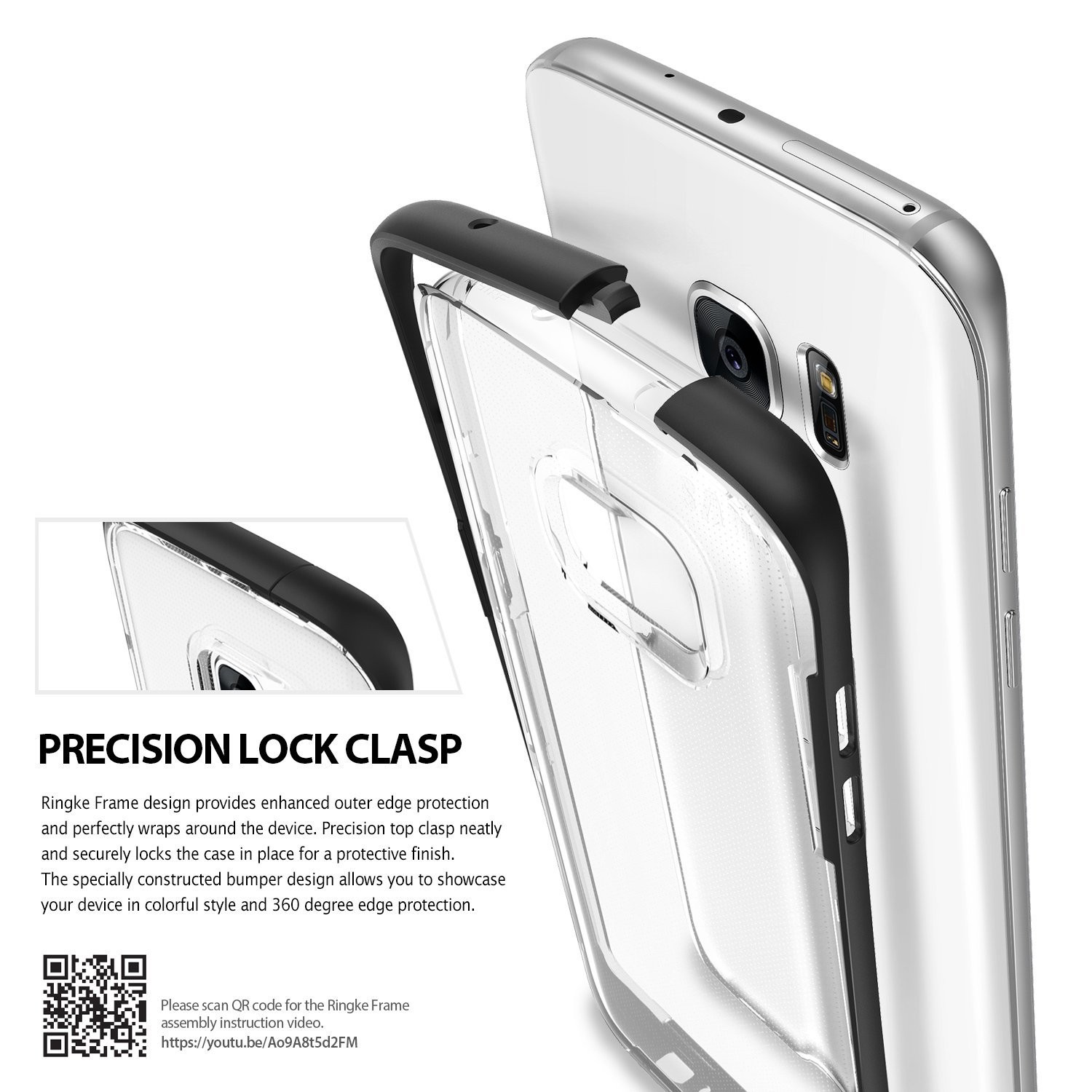 Kryt Ringke "Frame" pro Samsung Galaxy S7 Edge - sf black