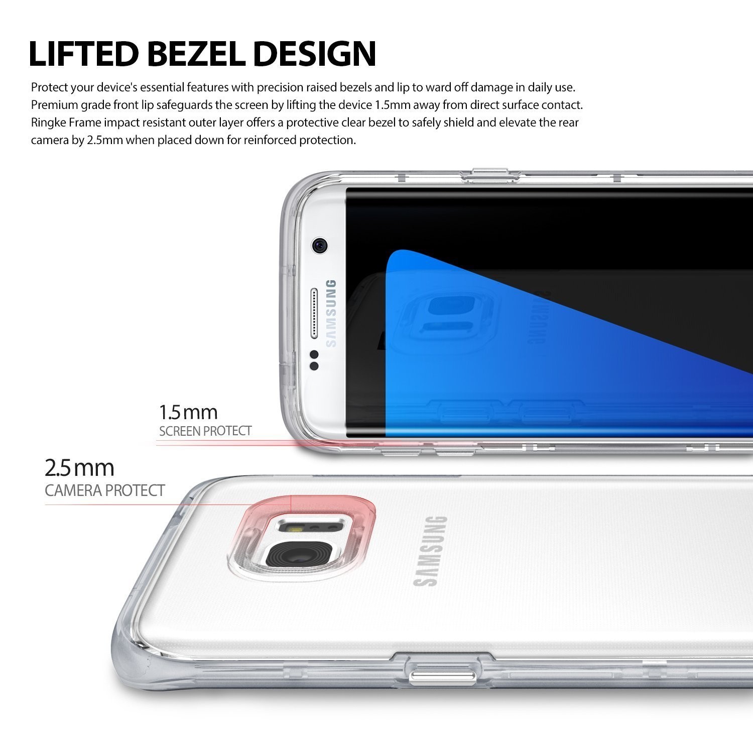 Kryt Ringke "Frame" pro Samsung Galaxy S7 Edge - sf black