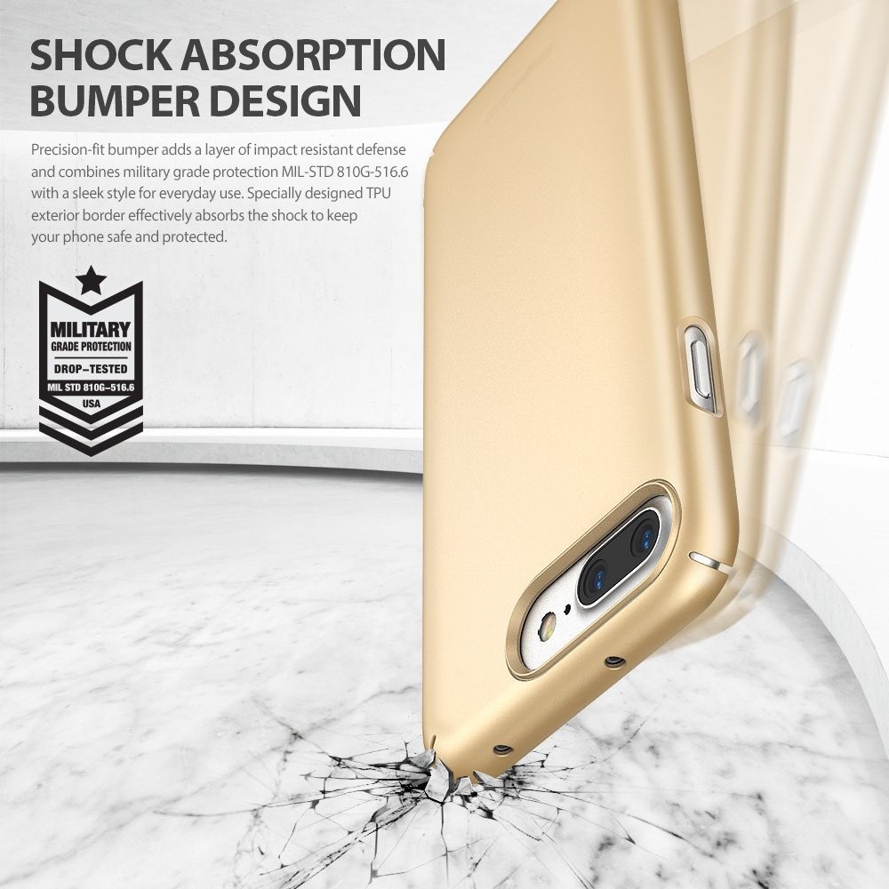 Kryt Ringke "Slim" pro iPhone 7 Plus - rose gold