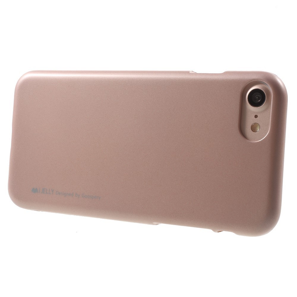 Kryt TPU gel Goospery iJelly Case pro iPhone 8 Plus / iPhone 7 Plus - růžový