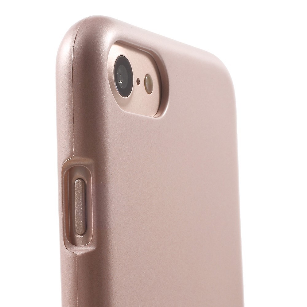 Kryt TPU gel Goospery iJelly Case pro iPhone 8 Plus / iPhone 7 Plus - růžový