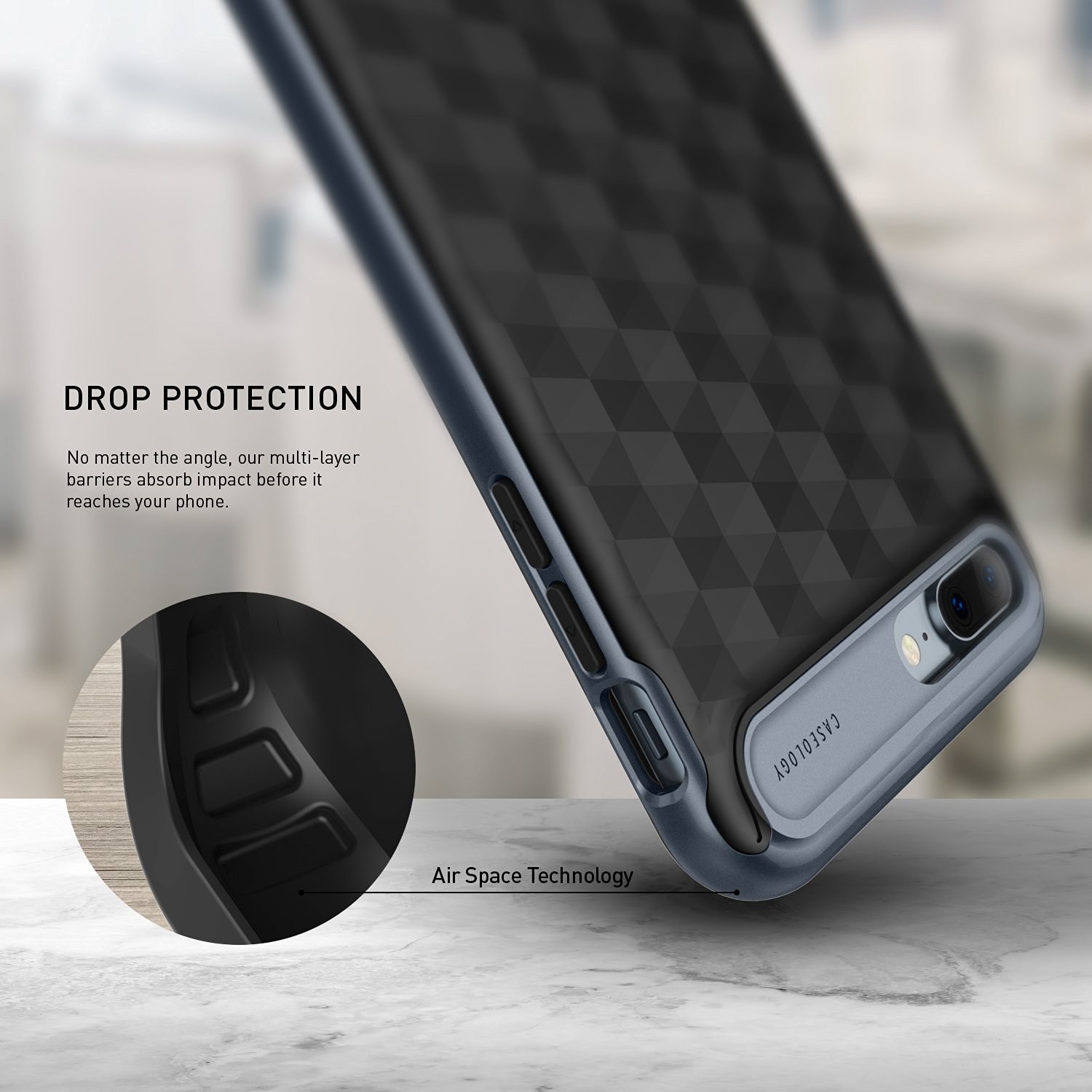 Kryt Caseology Parallax pro iPhone 7 Plus - black
