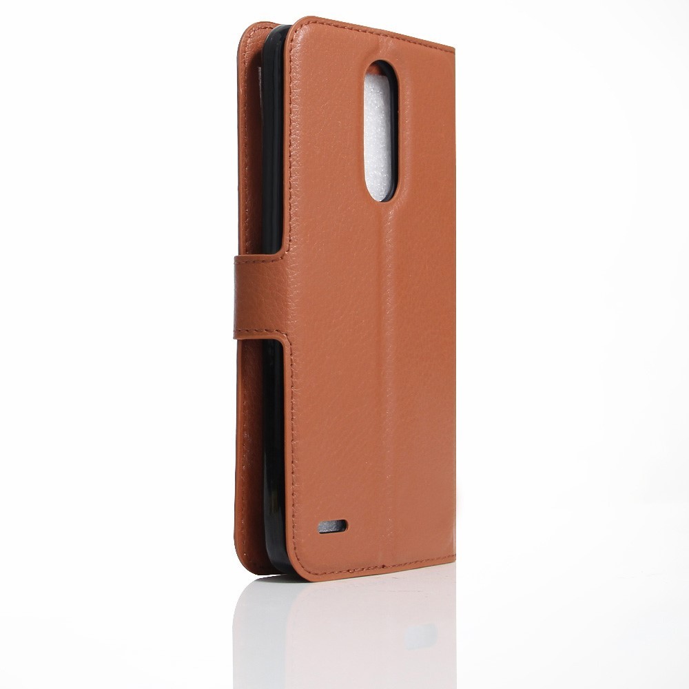 Elegantní kryt „Litchi“ pro LG K10 2017 - hnědý