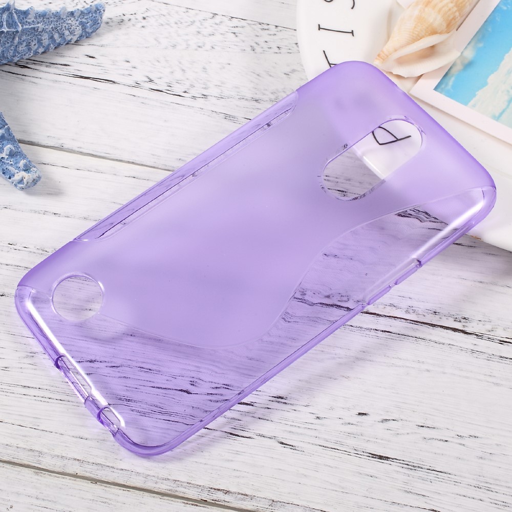TPU gelový obal „S-Line“ LG K10 2017 - fialový