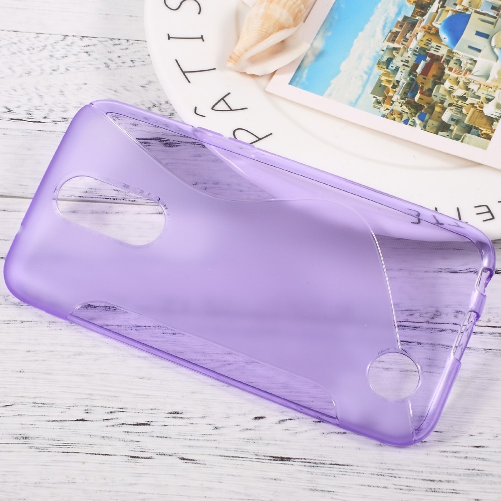 TPU gelový obal „S-Line“ LG K10 2017 - fialový