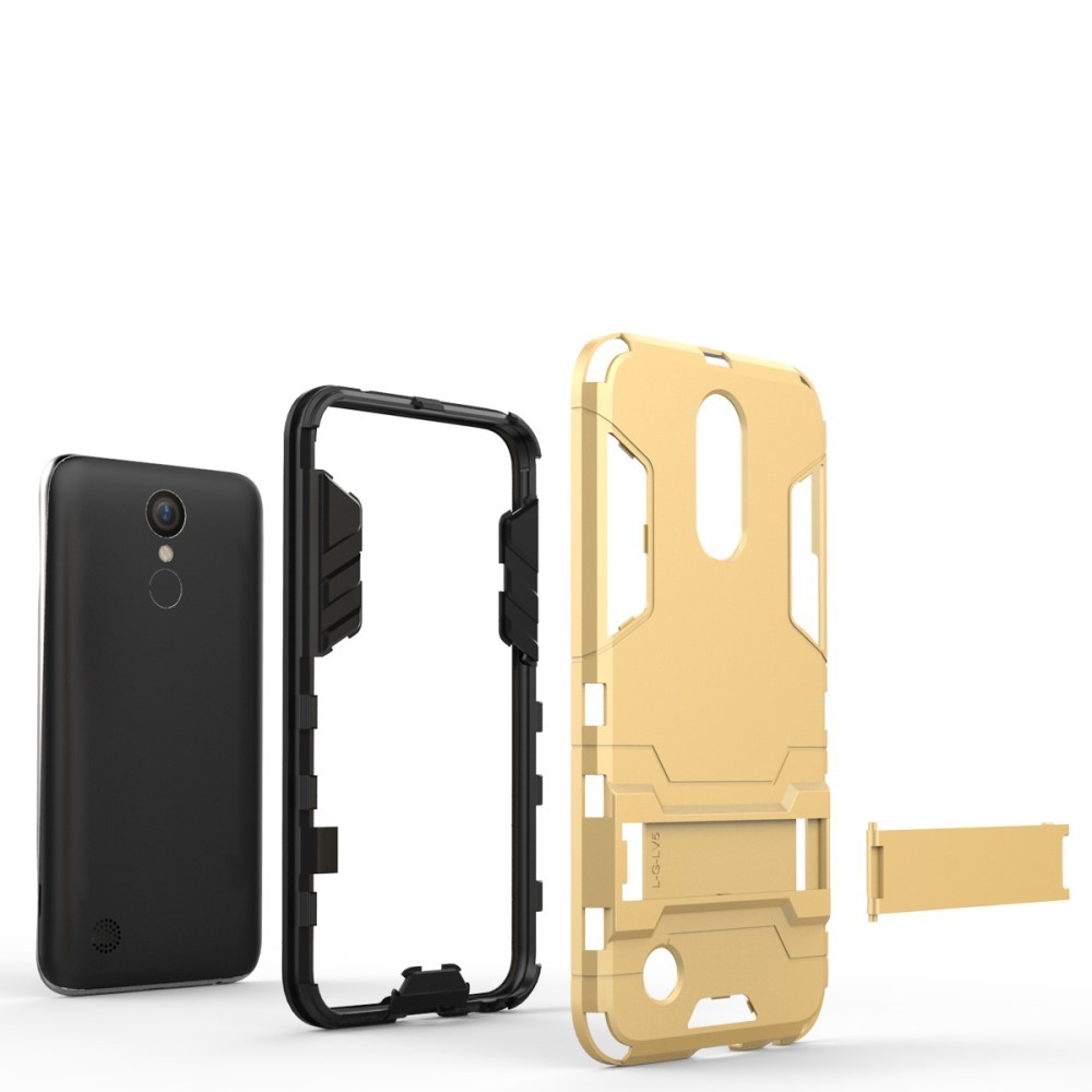 Robustní obal „Impact X“ pro LG K10 2017 - zlaté barvy
