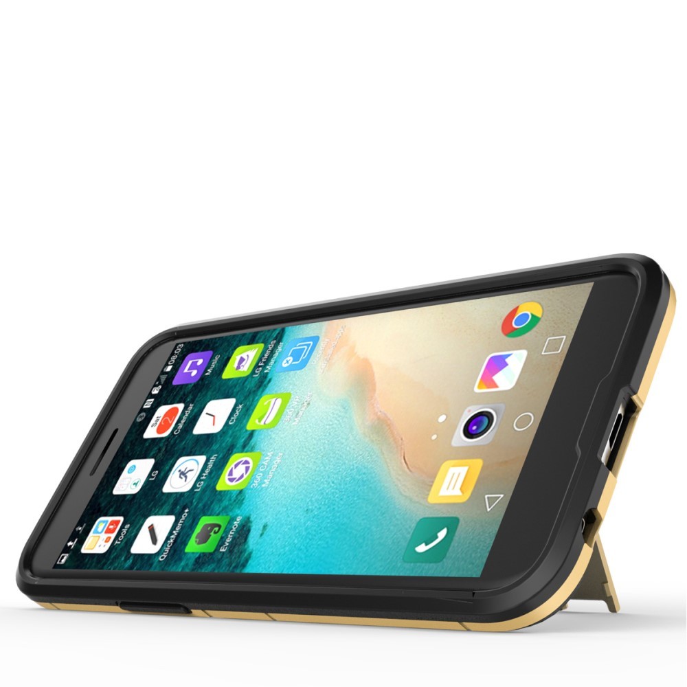 Robustní obal „Impact X“ pro LG K10 2017 - zlaté barvy