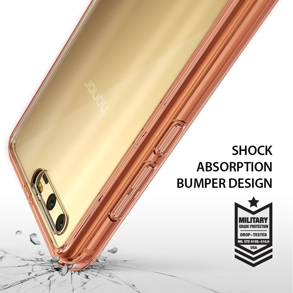Obal Ringke „Fusion“ pro Huawei Honor 9 / Honor 9 Premium - růžově zlatý