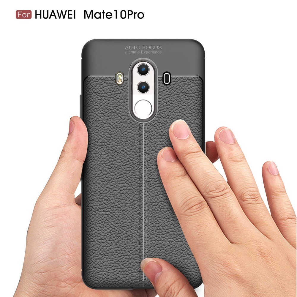 TPU gelový obal „Gritty“ pro Huawei Mate 10 Pro - červený