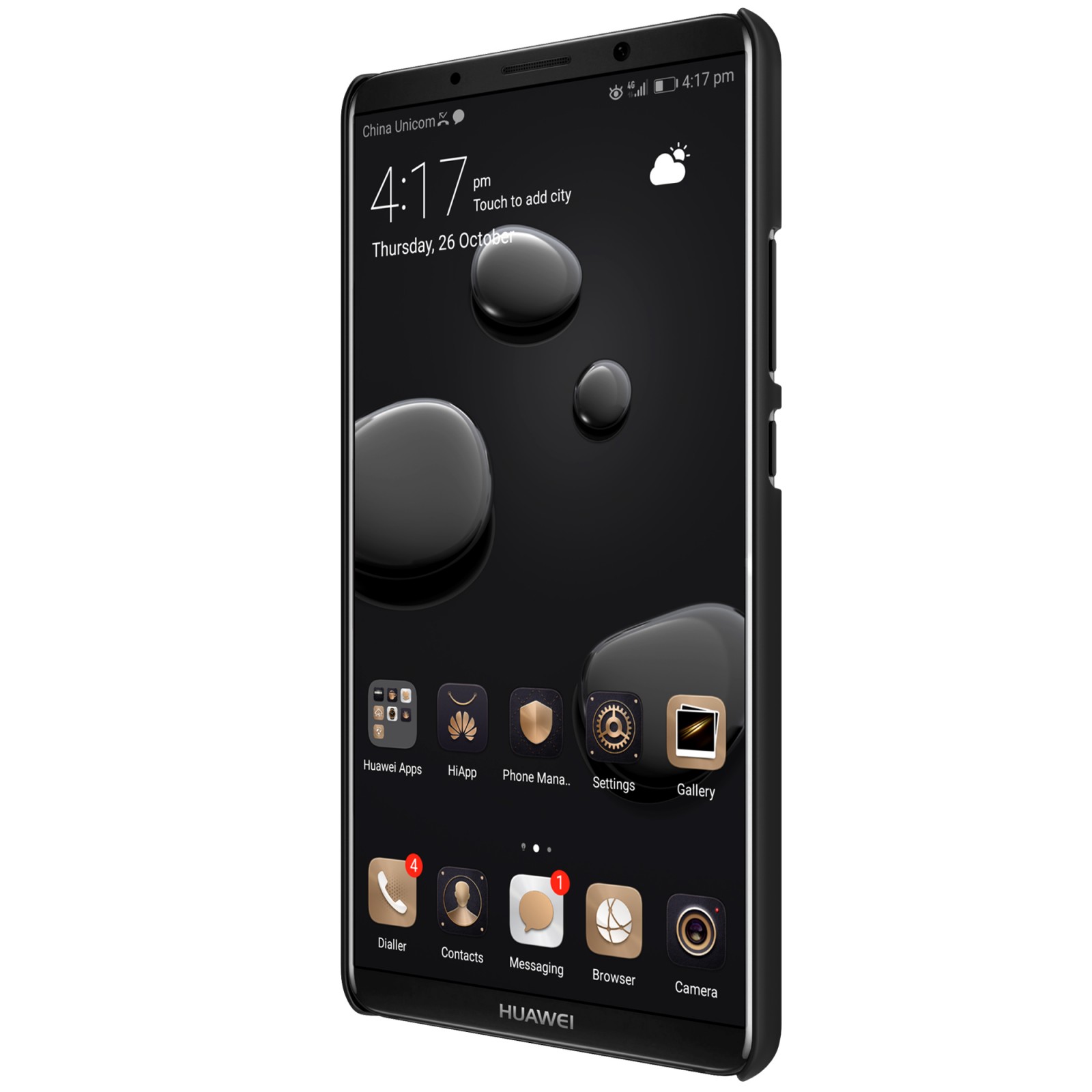 Prémiový obal „Super Frosted Shield“ pro Huawei Mate 10 Pro - černý