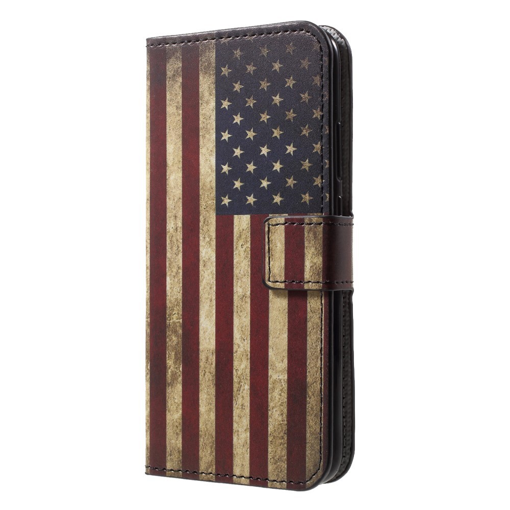 Módní kryt „Retro USA“ pro Huawei P20 Lite