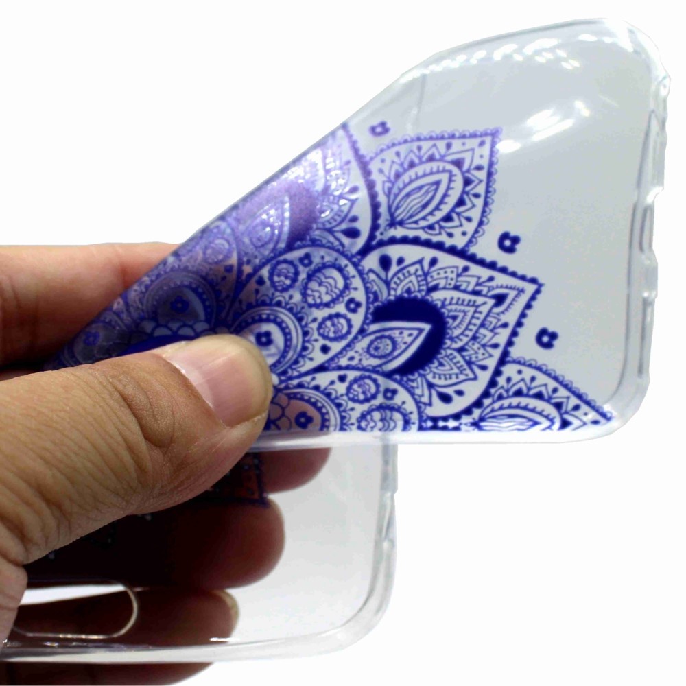 TPU gelový obal „Purple Geo“ pro Huawei P20 Lite