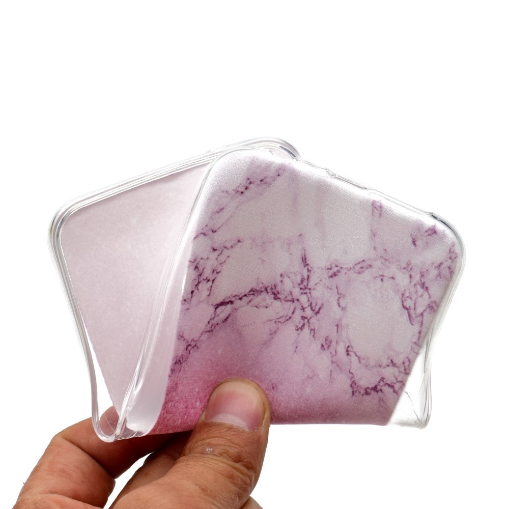 Módní obal „Marble“ pro Huawei P20 Lite - růžový