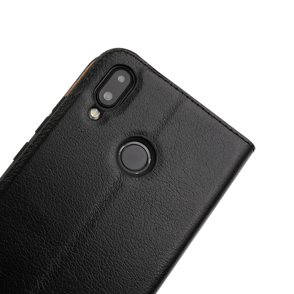 Módní kryt z umělé kůže „Duality“ pro Huawei P20 lite - černý