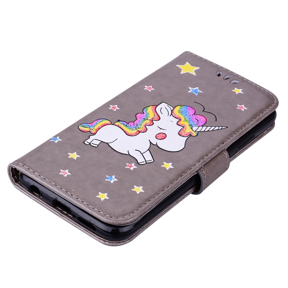 Módní kryt „Unicorn“ pro Huawei P20 Lite - šedý
