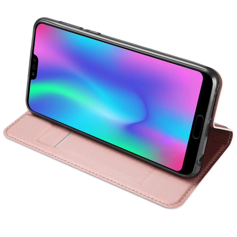 Módní pouzdro "Skin" pro Huawei Honor 10 z umělé kůže - růžové