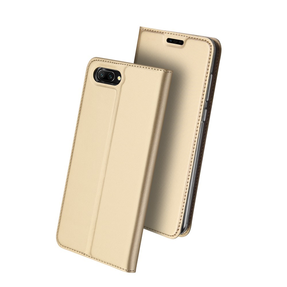 Módní pouzdro "Skin" pro Huawei Honor 10 z umělé kůže - zlatý