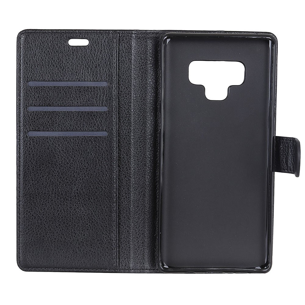 Elegantní pouzdro "Litchi" pro Samsung Galaxy Note 9 - černé