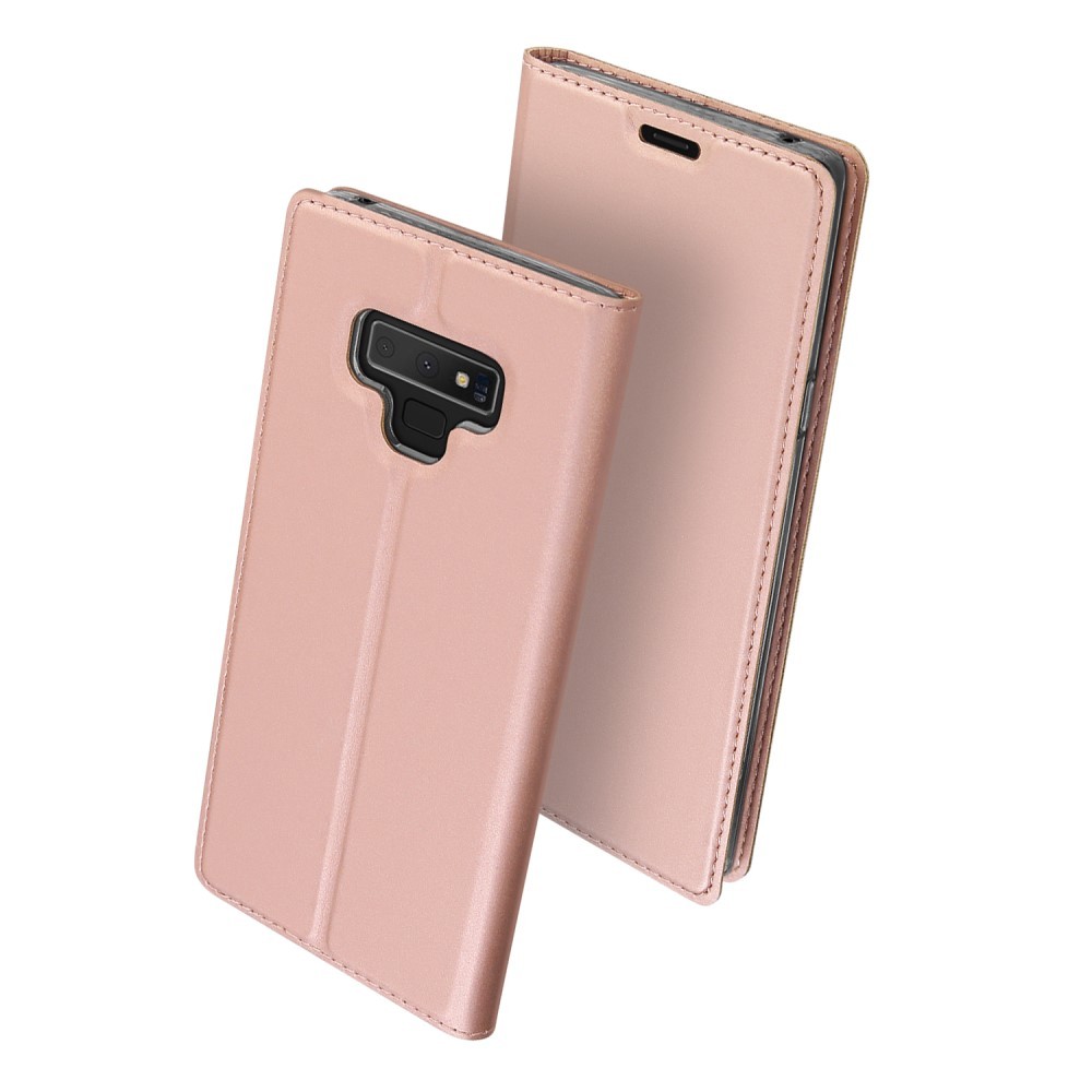 Módní pouzdro "Skin" pro Samsung Galaxy Note 9 z umělé kůže - růžové