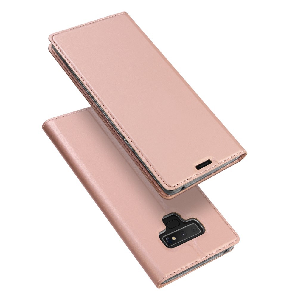 Módní pouzdro "Skin" pro Samsung Galaxy Note 9 z umělé kůže - růžové