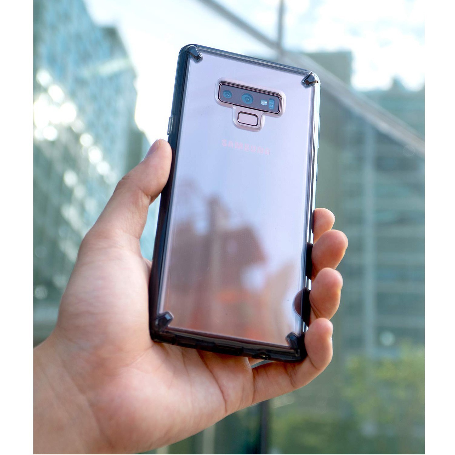Kryt Ringke "Fusion" pro Samsung Galaxy Note 9 - smoke black