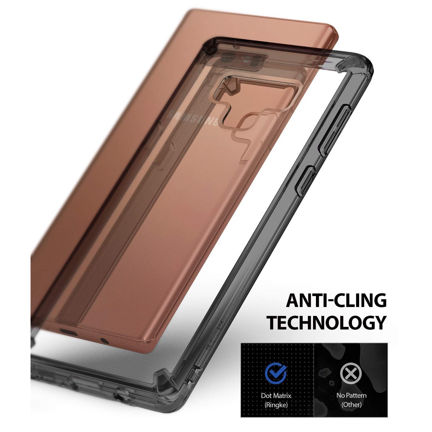 Kryt Ringke "Fusion" pro Samsung Galaxy Note 9 - smoke black