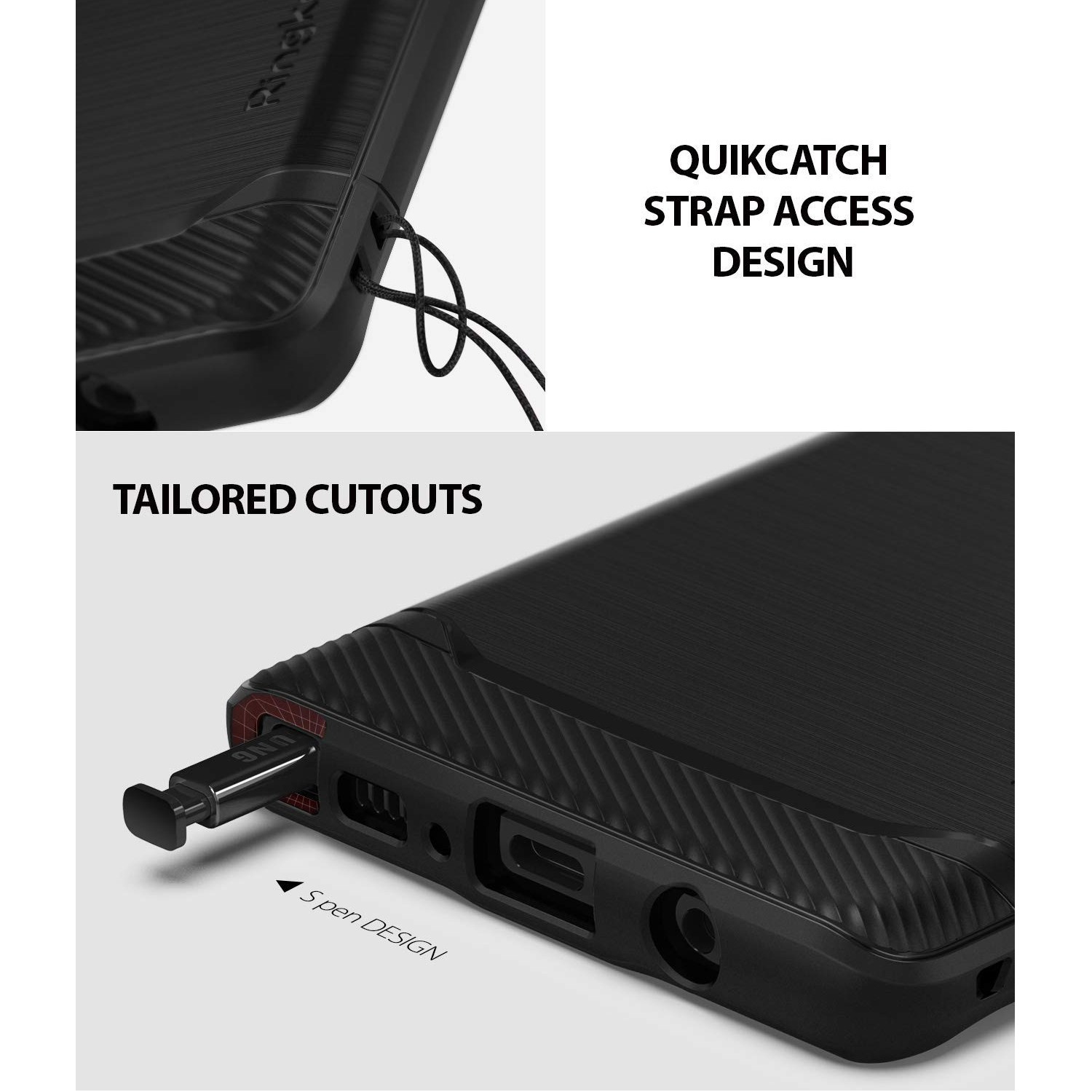 Kryt Ringke "Onyx" pro Samsung Galaxy Note 9 - černý