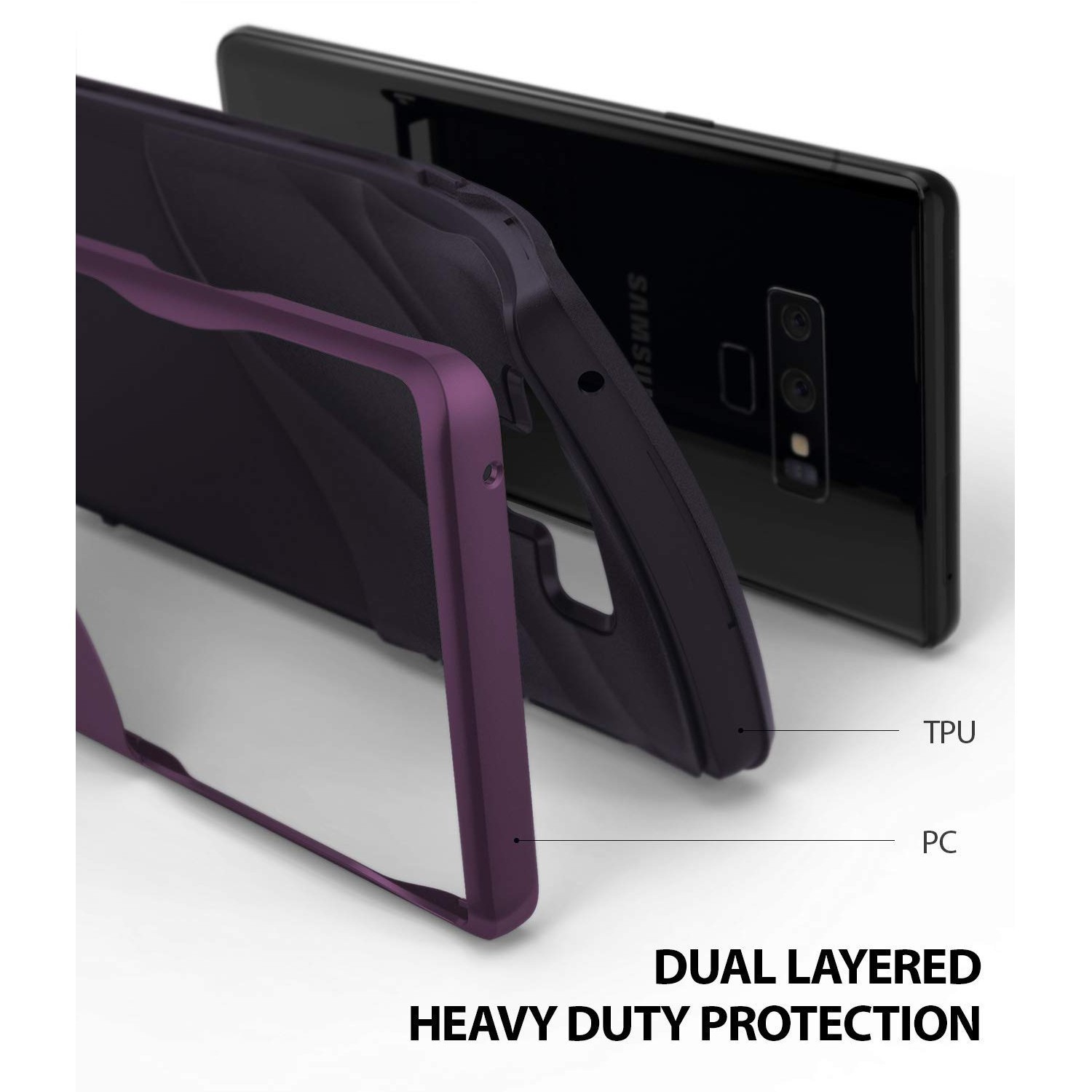Kryt Ringke "Wave" pro Samsung Galaxy Note 9 - metallic purple