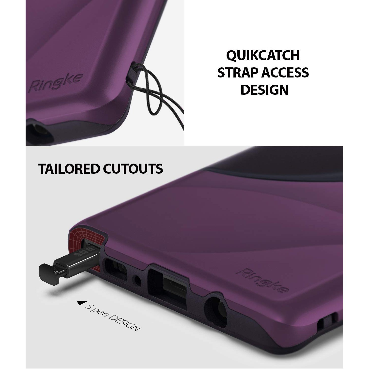 Kryt Ringke "Wave" pro Samsung Galaxy Note 9 - metallic purple