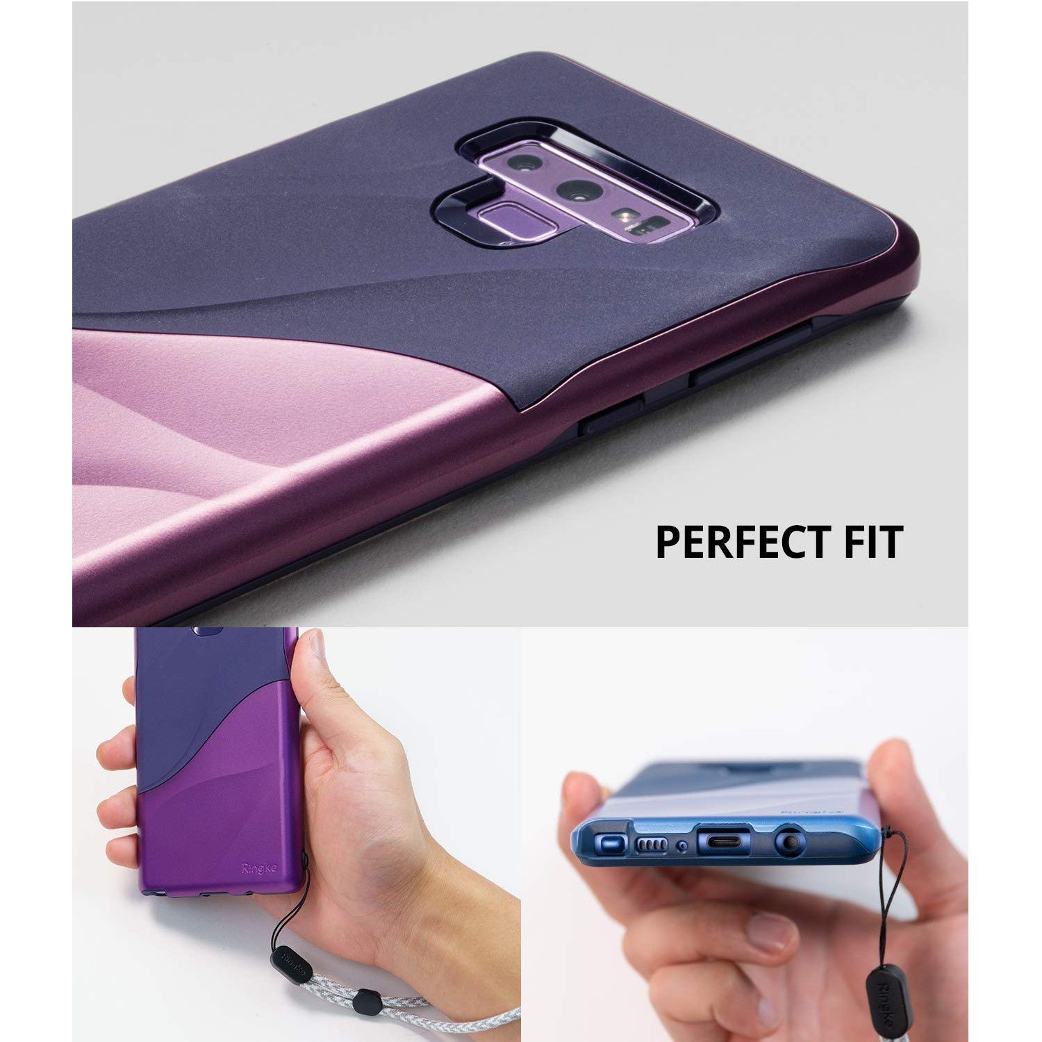 Kryt Ringke "Wave" pro Samsung Galaxy Note 9 - metallic purple