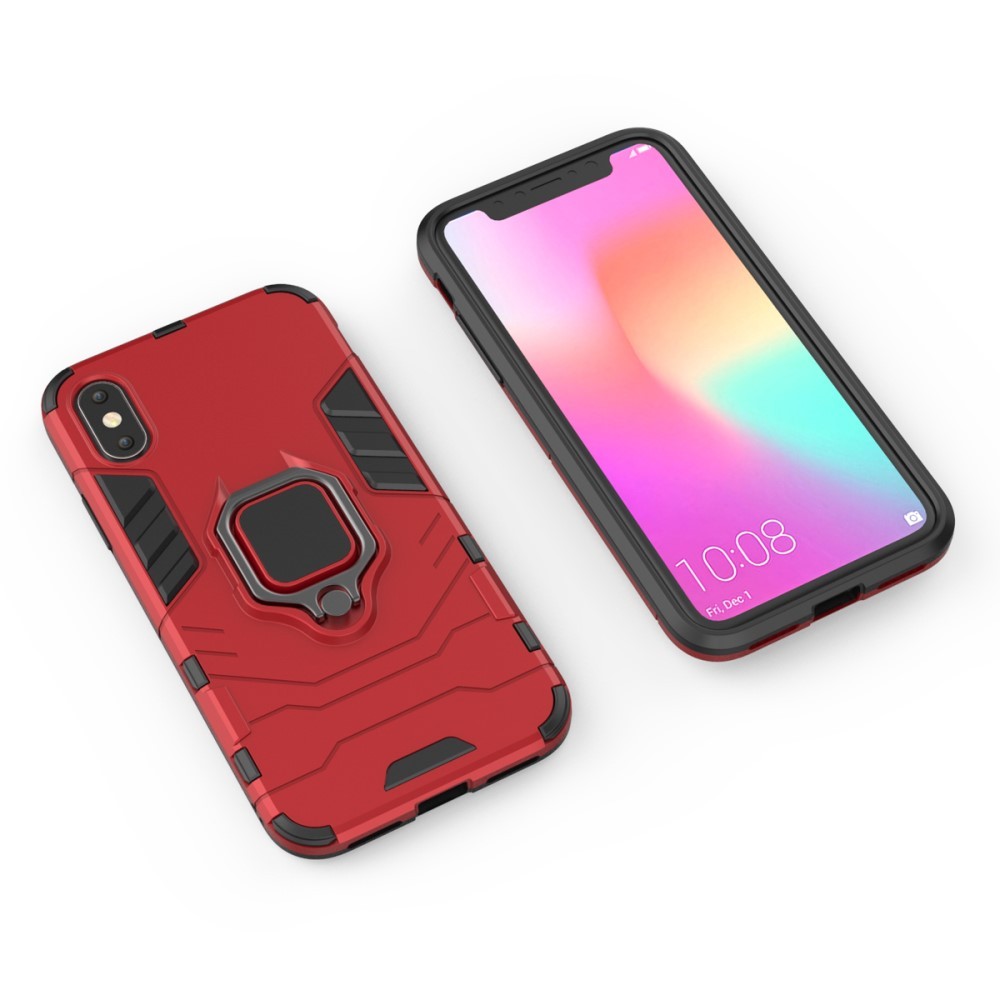Robustní kryt "Impact X Ring“ pro iPhone X / XS - červené