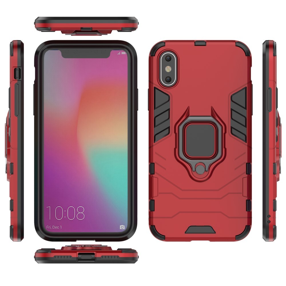 Robustní kryt "Impact X Ring“ pro iPhone X / XS - červené