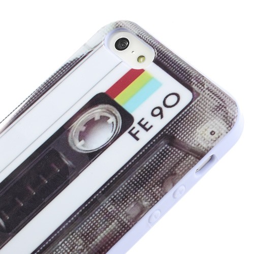 Kryt TPU gel "Retro Casette" pro iPhone SE / 5 / 5S