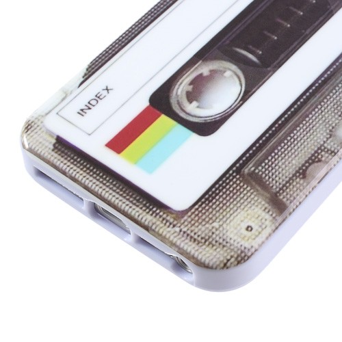 Kryt TPU gel "Retro Casette" pro iPhone SE / 5 / 5S