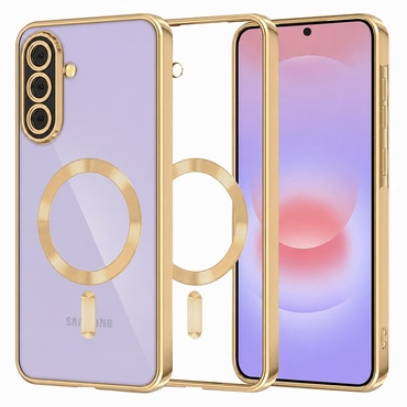 Pouzdro Techsuit "Luxury Crystal MagSafe" pro Samsung Galaxy A37 - zlatý