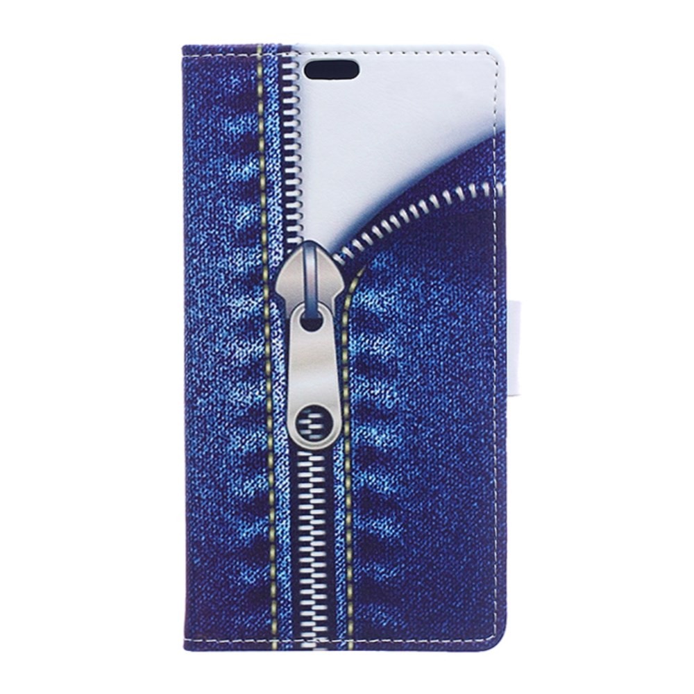 Módní pouzdro "Jeans Zipper" pro Samsung Galaxy J7 2016