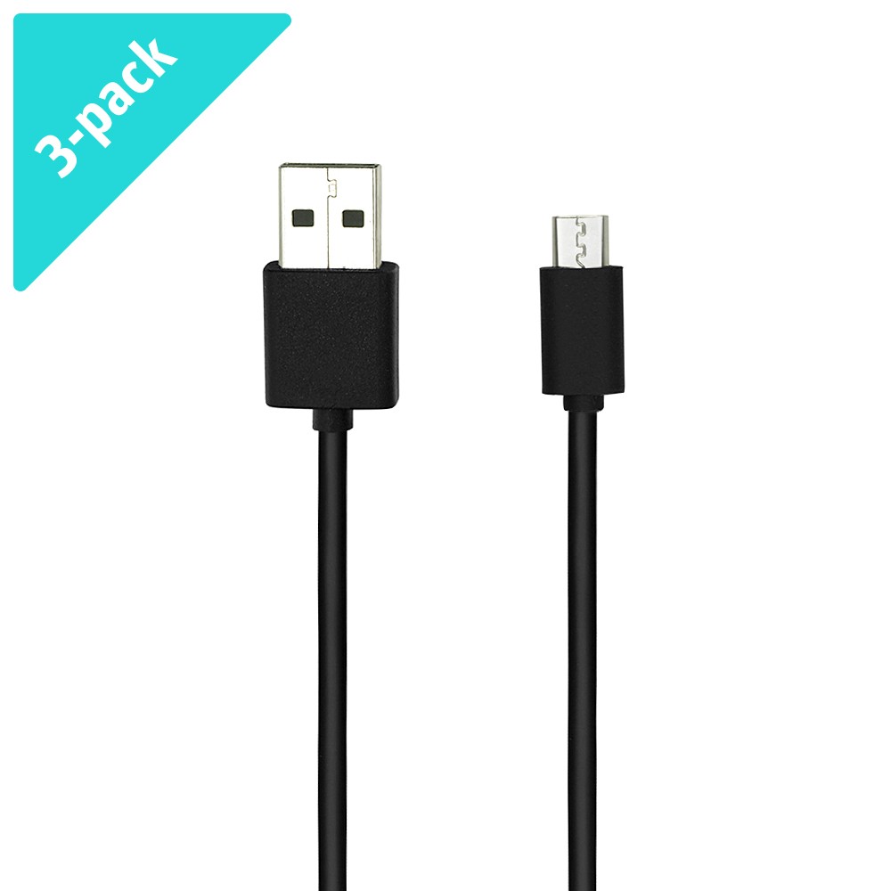 3-Pack Xiaomi microUSB nabíjecí a datový kabel