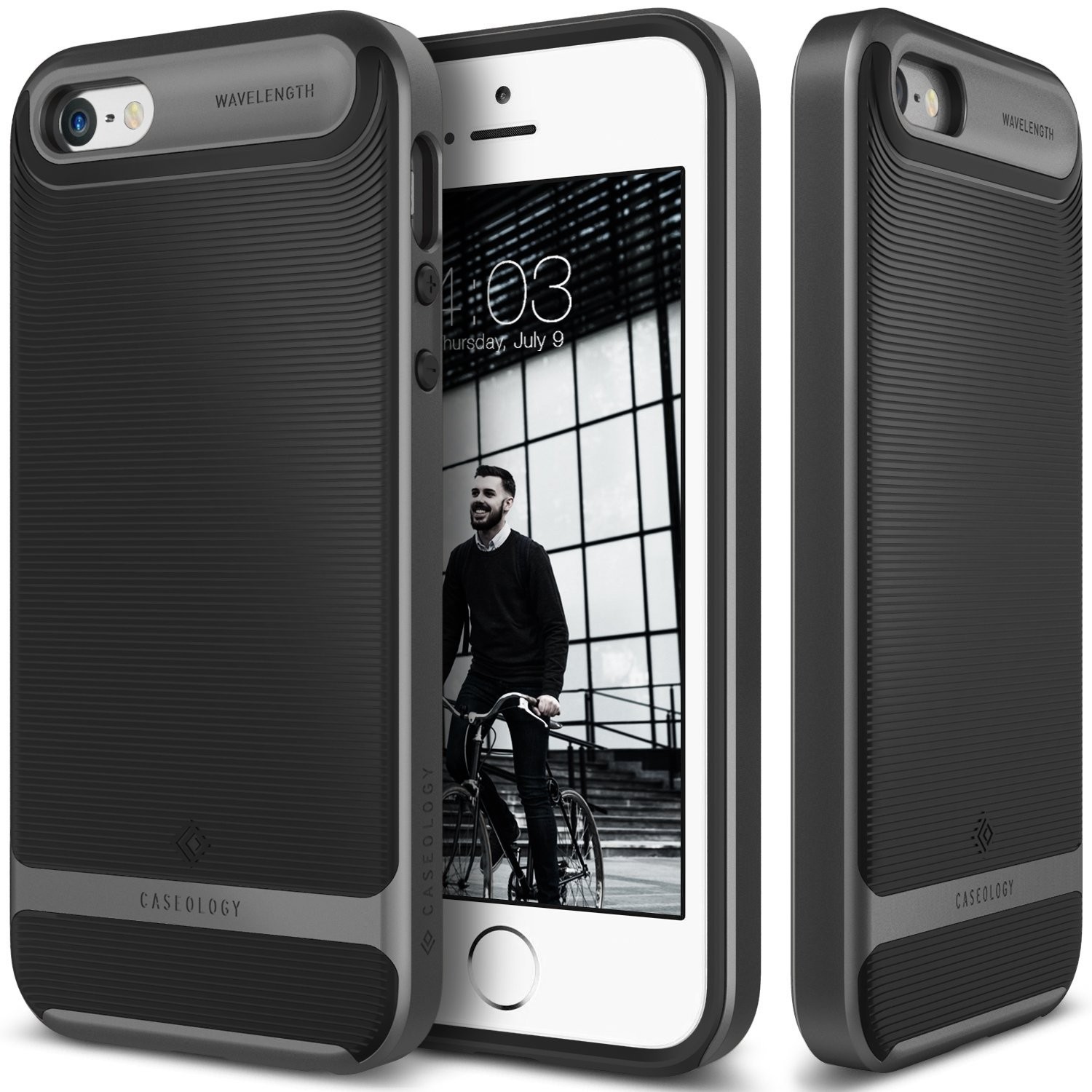 Kryt Caseology Wavelength Series New pro iPhone SE / 5 / 5S - black